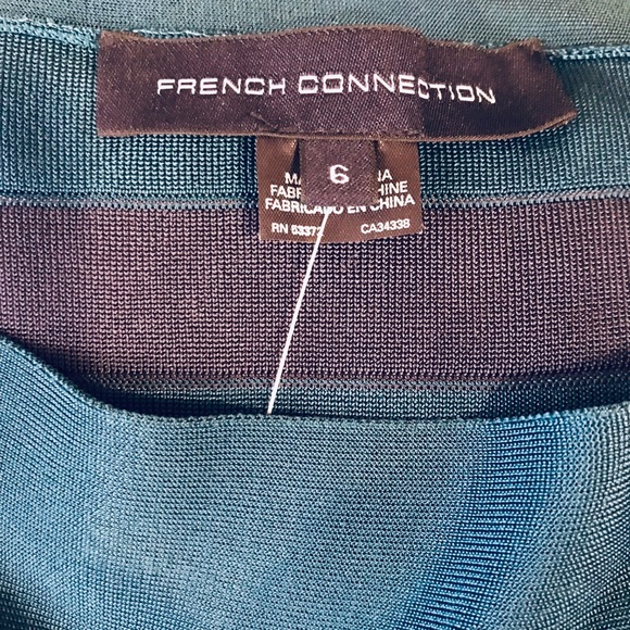 French Connection black/blues dress - Picture 2 of 5